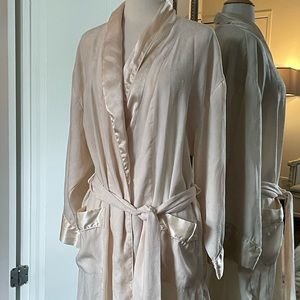 Victoria’s Secret Gold Label Cream Silk Robe